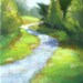Summer Is In the Air - original oil painting by Keiko Richter 8x10