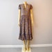 Vintage 1930s silk print dress