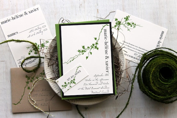 Green Wedding Invitation Ideas 10