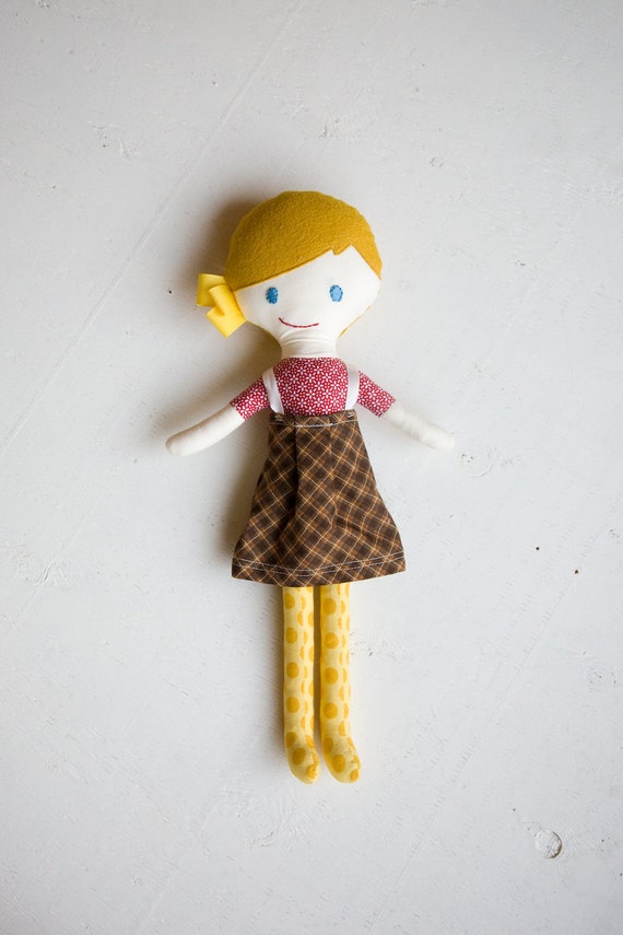 handmade cloth doll / plush doll for little girl