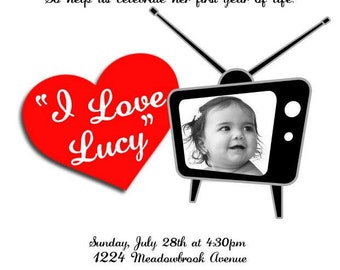 I Love Lucy Invitations