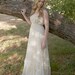 RESERVED FOR JESSE - Vintage Lace Wedding Dresses 1970s Hippie Boho Strapless - Lissie
