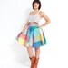 90s Rainbow Circle Skirt - Size US 4 Womens - Spring Fashion
