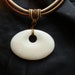 RESERVED. Snow white Jade pendant Necklace. Very well made.