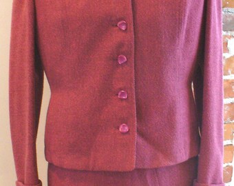 Vintage Redman Brothers Philadelphia Hand Tailored Skirt Suit