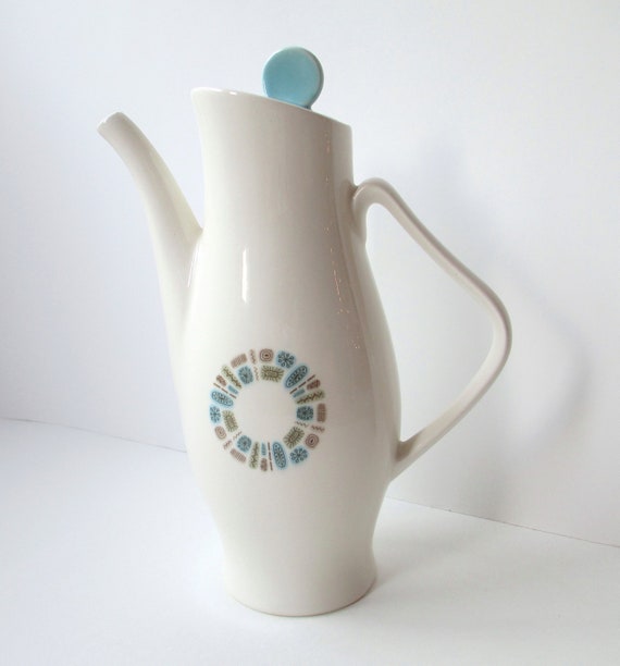 Mid Century Modern Coffee Pot Canonsburg Pottery Temporama