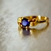 Amethyst Ring Size 3, 14K Yellow Gold, Pinky Ring, February Birth Stone, Estate Sale, Item No. G003