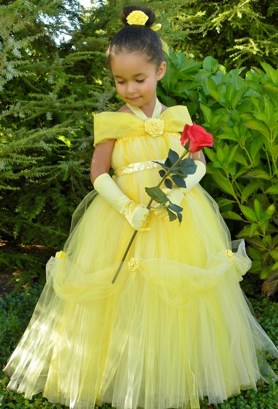READY TO SHIP: Tutu Dress - Halloween or Birthday Costume - Yellow - Princess Ball Gown - 3-4 Toddler Girl - Cutie Patootie Designz Il_570xn