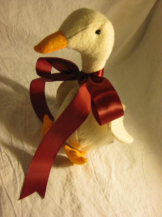 small stuffed duck