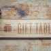 Oak Wood Gift Table Sign for Rustic Weddings