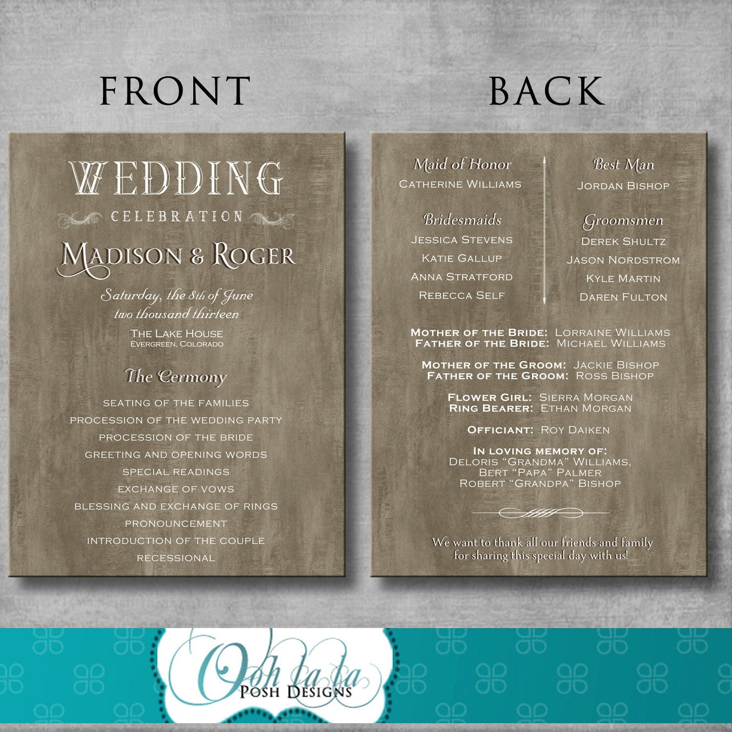 The Awesometastic Bridal Blog: Awesome Wedding Program