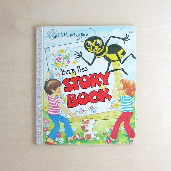 Buzzy Bee Story Book Vintage Storybook Childrens Book By Bookbw