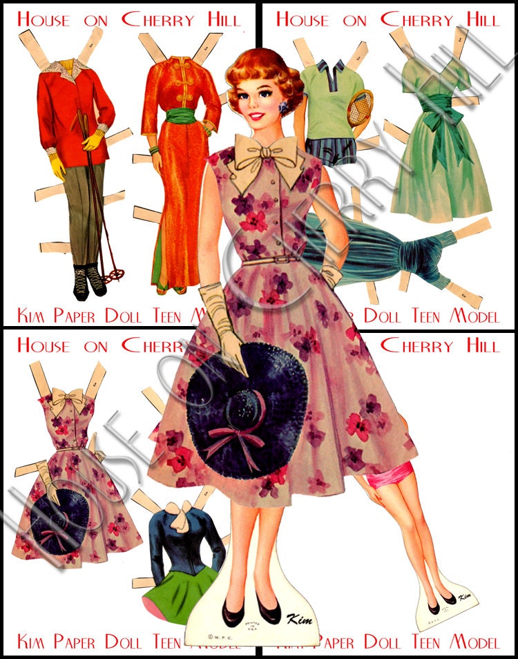 1950s paper dolls