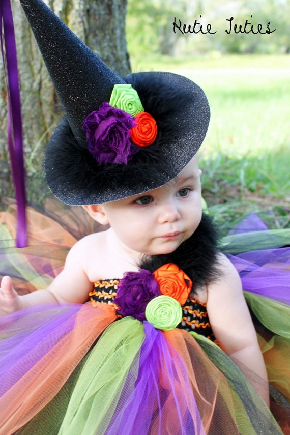 Items similar to Witch Tutu Dress, Witch tutu, Halloween, Costume ...