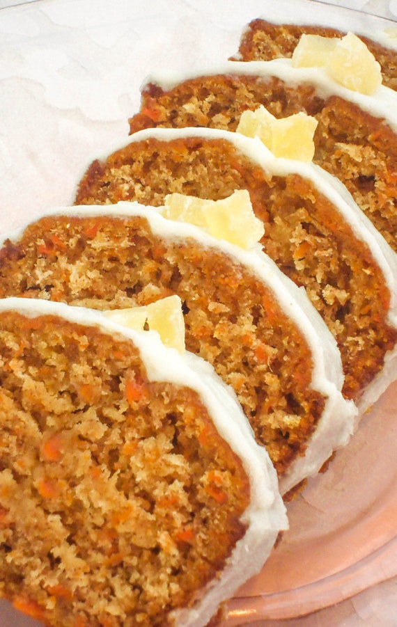 Carrot Loaf Cake with pineapple and Bourbon by LusciousLoafBakery