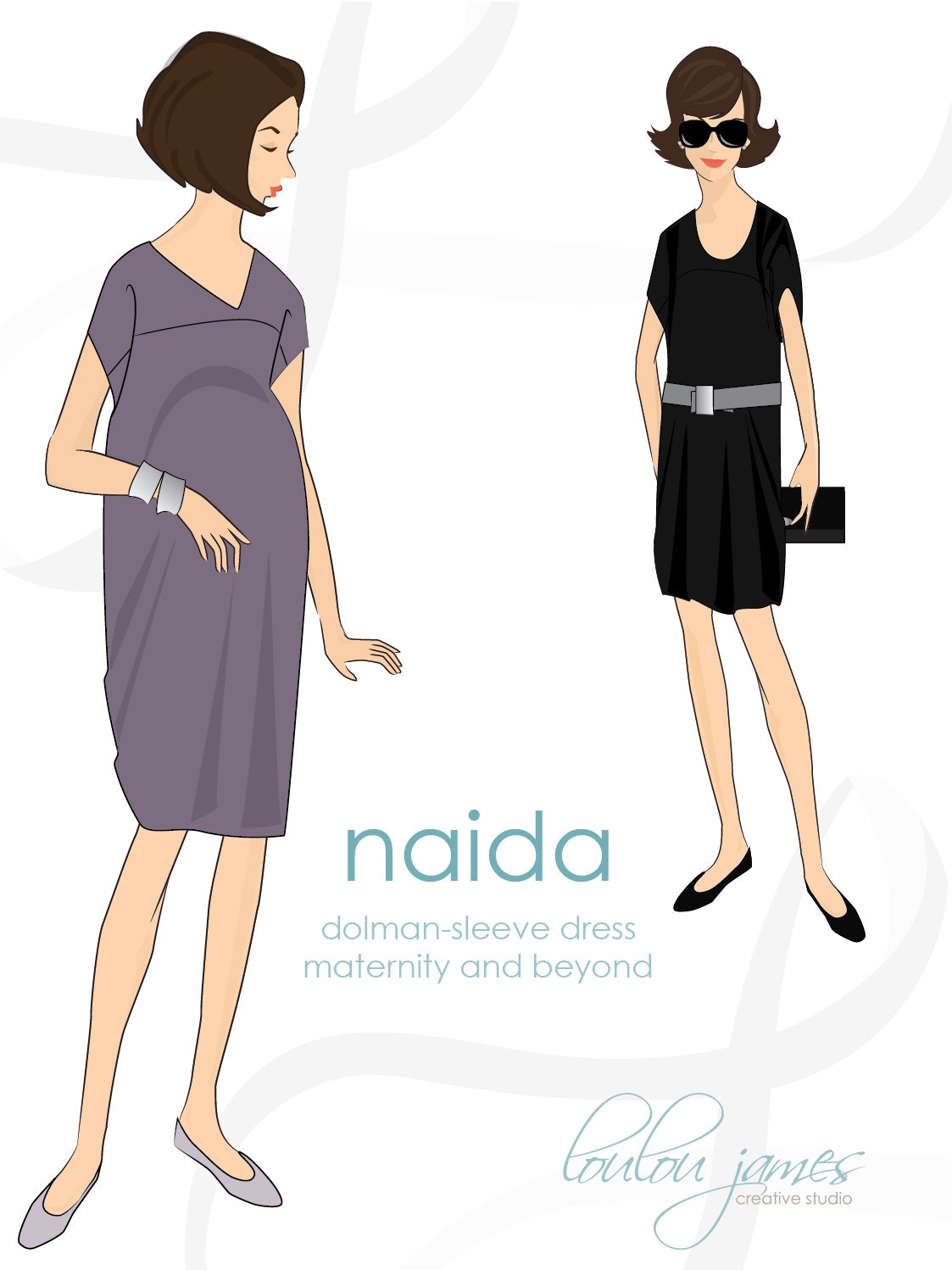 Maternity dress pattern: Naida maternity & beyond dolman