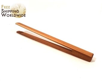 Wooden Simple Kitchen Tongs from Beech wood - 39