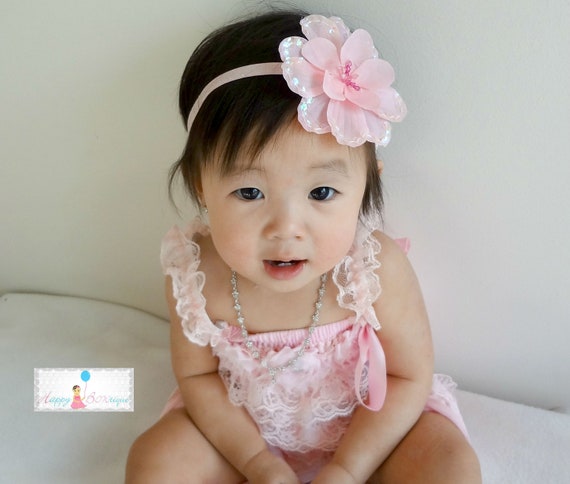 baby headbands pink satin flower headband newborn baby headbands baby pink large sequin silk flowers headband baby headbands pink satin flower headband newborn baby headbands baby pink large sequin silk flowers headband