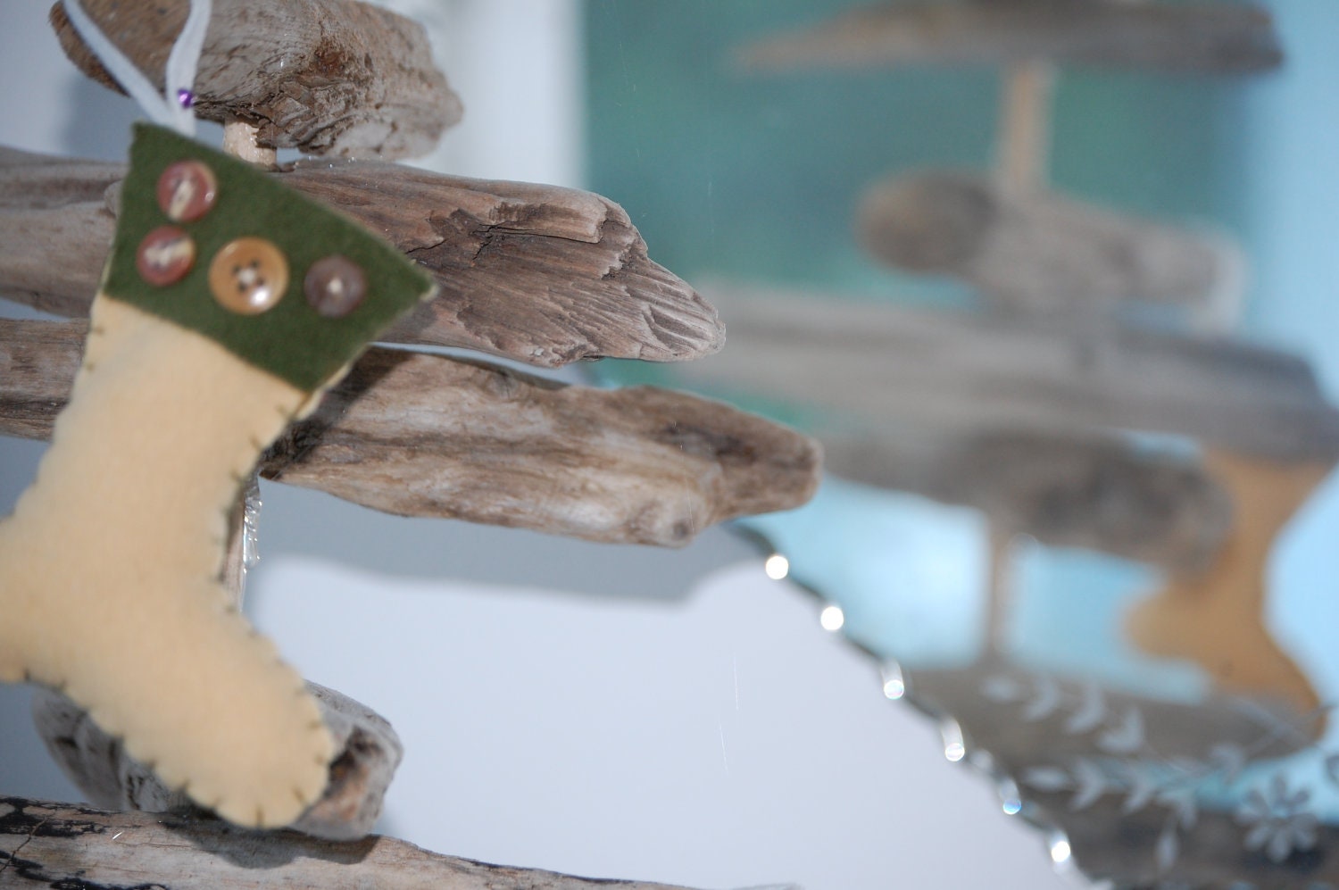 Wool Scented Stocking Ornaments Potpourri by StockingsEtc on Etsy