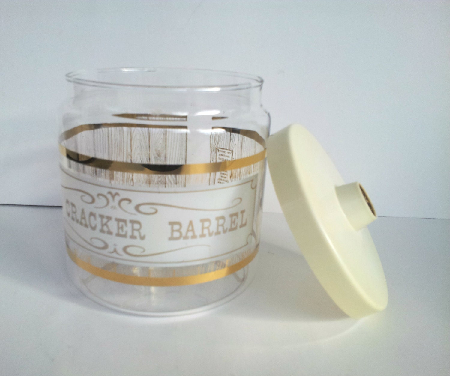 Vintage Pyrex Cracker Barrel Jar Canister Kitchen Retro