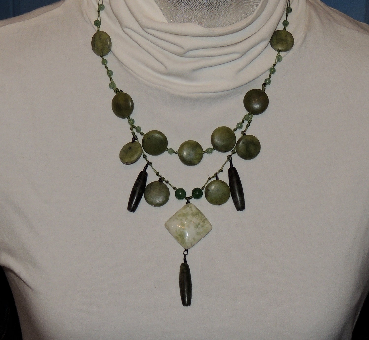 Jade Necklace by RuthlessArt on Etsy