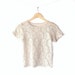 Vintage 80s Nude Lace Sheer Stretch Knit Top // Small Baby Tee