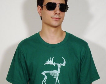 SALE Zombie Moose on 100% Cotton Evergreen T-Shirt - Available in S