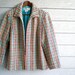 rainbow tweed blazer. boxy cut jacket. size small.