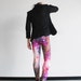 Galaxy Leggings, Pink - Hand Printed Constellations - Statement Tights