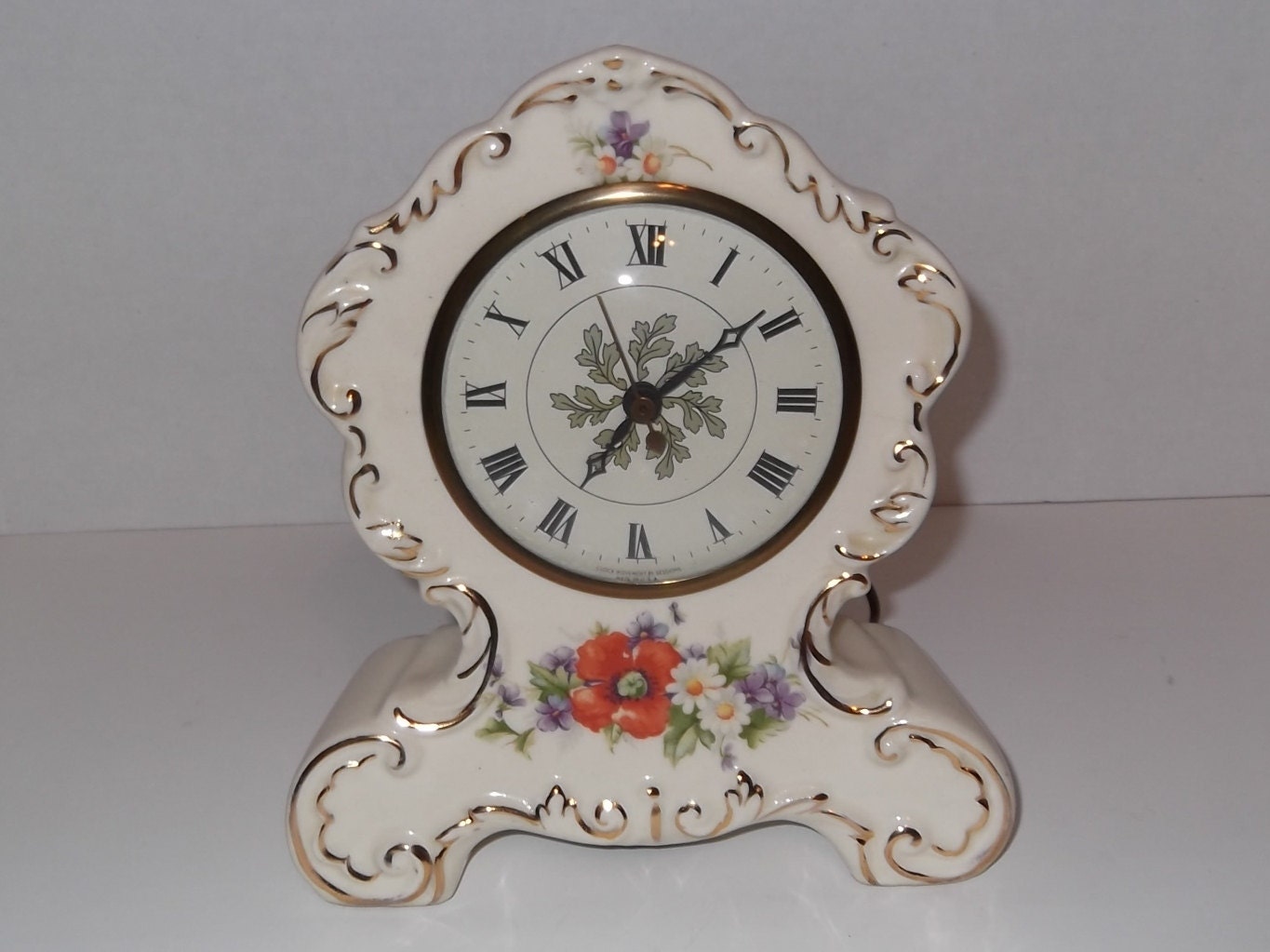 Vintage Electric Clock Sessions Porcelain Clock Electric