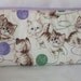 Vintage Kitties Pencil Case --- Purple and Green