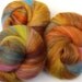Bottled sunshine batts -- (4.3 oz. per set) merino, bamboo, tussah silk, sparkle.