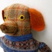 Boy Dog doll in Fair Isle