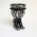 Handmade Ceramic Sex Pot with High Heels and Zebra Stripes