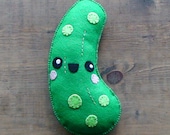 Customizable Plush Pickle made to order with glasses or mustache