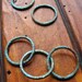 Earring and Necklace Link Set in Aqua Shimmer - Patina Copper Artisan Components