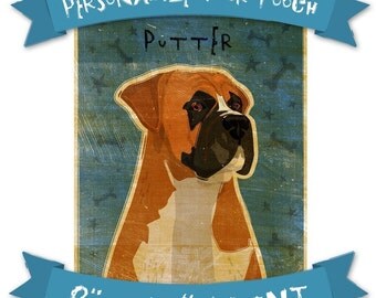 Mens Personalized Dog Gifts- Custom Pet Print- Personalize Your Pooch- Gift for Coworker Gifts- Dog Art Gifts- Birthday Gifts for Dog Owners