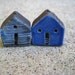 house beads, raku house beads, pottery house beads, clay house beads, miniature house, terrarium house, artist mary cullinan, jubilee
