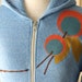 Sky Blue Orange Blossom Hoodie, Small, LAST ONE