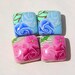 Polymer Clay Beads Earring Pairs with 4 Pillow Shaped Beads