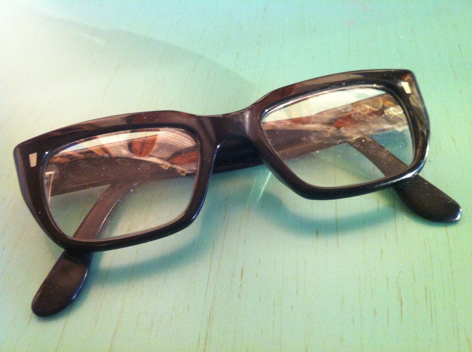 Vintage eyewear geek retro glasses black by vintageandlittle