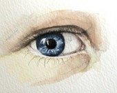 Items similar to Eye Painting - Custom Eye Portrait - Original ...
