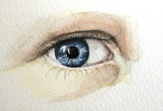 Eye Painting Custom Eye Portrait Original by ashleywhitejacobsen