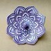 Purple Ceramic Lotus Ring Holder Bowl