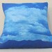 SUPER SALE -- sunprint pillow -- cloudy day
