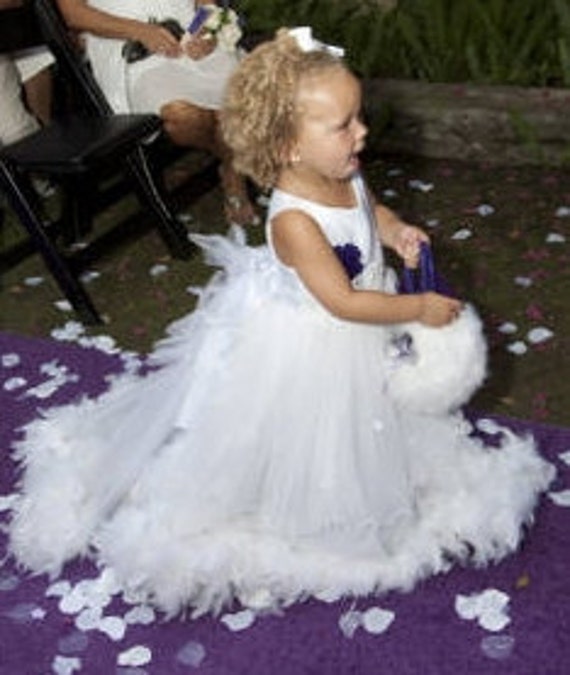 Unique Flower Girl Basket Alternative basket by annemusingdesigns