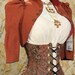 CLEARANCE- WAS 69-Size M/L Warm Brown Cropped Steampunk Jacket