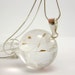 Dandelion Seeds Resin and Silver Necklace, Small Dandelion Seeds pendant,