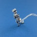 sterling silver tyrannosaurus rex necklace | charm necklace | t rex | gift for her
