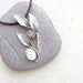 Leather Sea Urchin Necklace - Leather Sea Urchin Metal Mother of Pearl